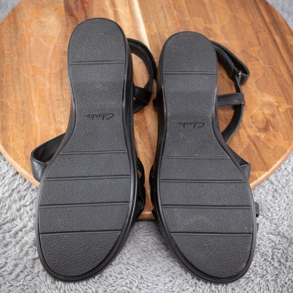 Clarks Women's Tuleah May Black Leather Womens Size 10 26177379 - Picture 7 of 7